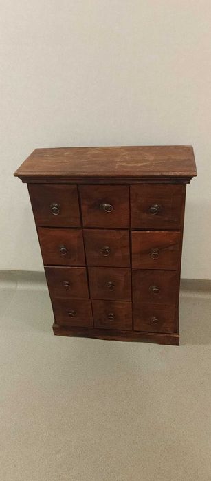 Konsola -komoda -drewno akacji-kredens-regal IKEA LEKSVIK-drewno