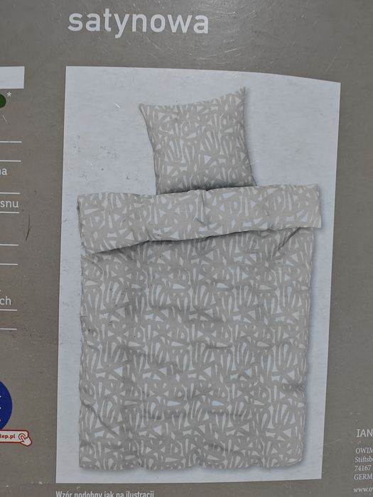Zestaw 2 kompletów pościeli satynowej o wymiarach 140x200