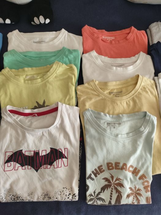 Lote 21 t shirts tamanho 8 menino