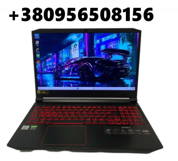 Ноутбук Acer Nitro 5 15.5" 144Hz Intel Core i5-10300H 16 GB RAM 512