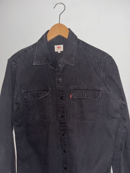 Koszula Gruba Męska Levis Czarna Stan BDB