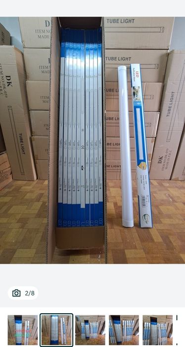 Lampa led 120cm natynkowa świetlówka  190w