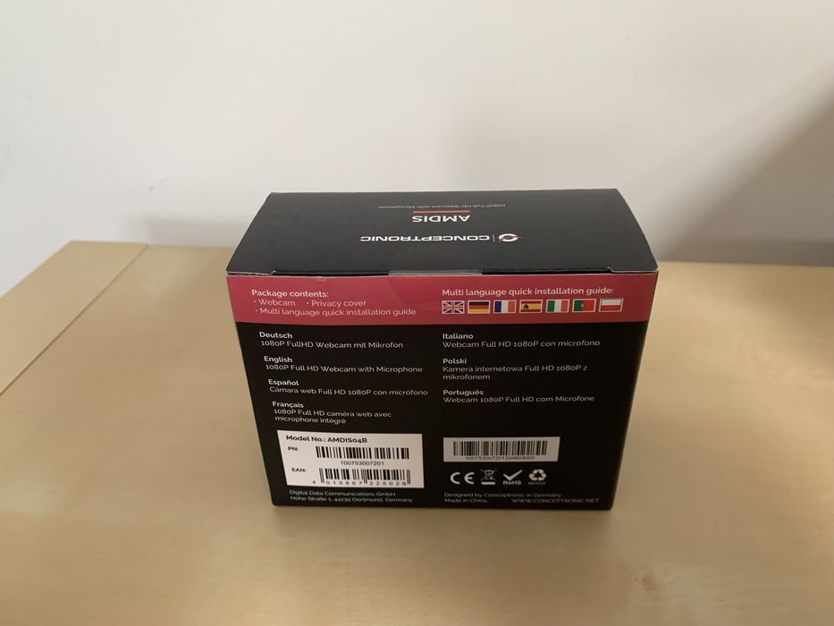 Webcam com Microfone 1080P Full HD