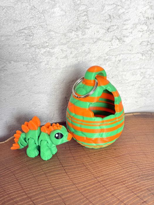 Mini Dinozaur w Jajku – przegubowy, ruchoma figurka, niespodzianka