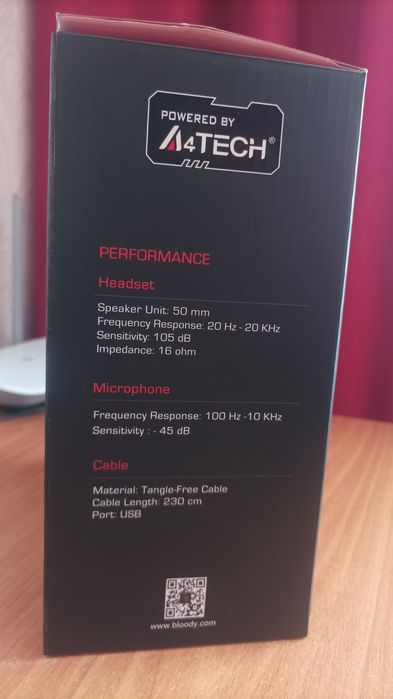 Навушники A4Tech Bloody G521S Black. НОВЫЕ!