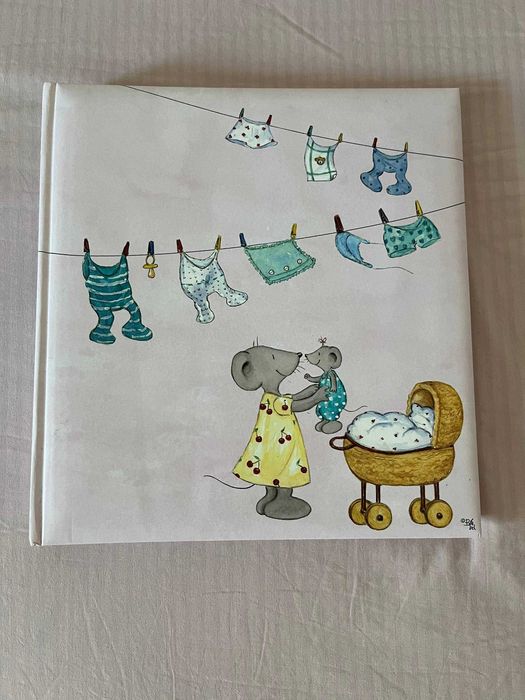 Álbum do bebé Goldbuch com ratinhos (Bärbel Haas), 30x29 cm, por usar