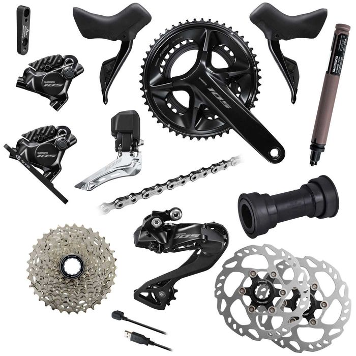 Najtaniej NOWA Elektroniczna grupa SHIMANO 105 Di2 2x12 R7100 faktura