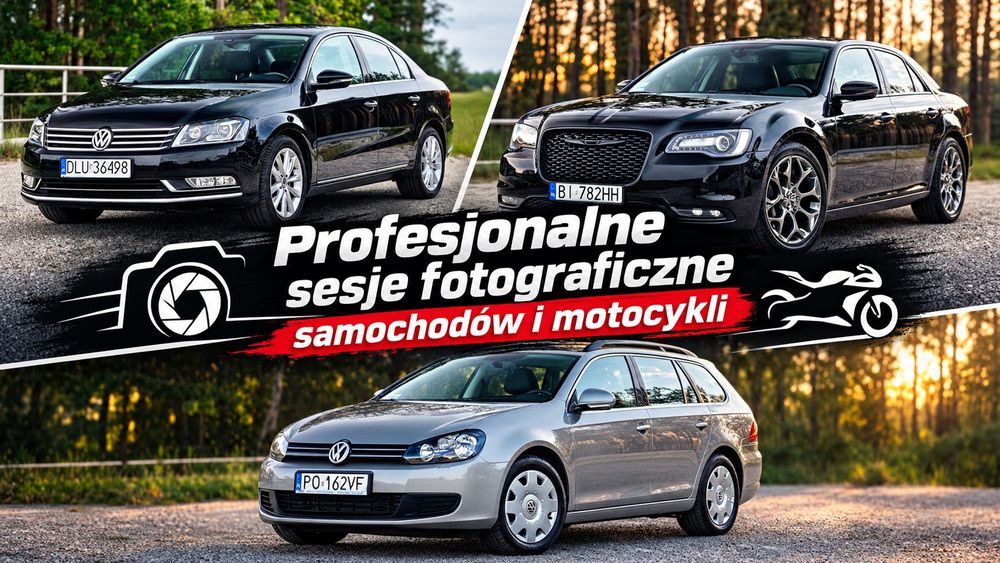 Profesjonalne sesje fotograficzne samochód i motocykli