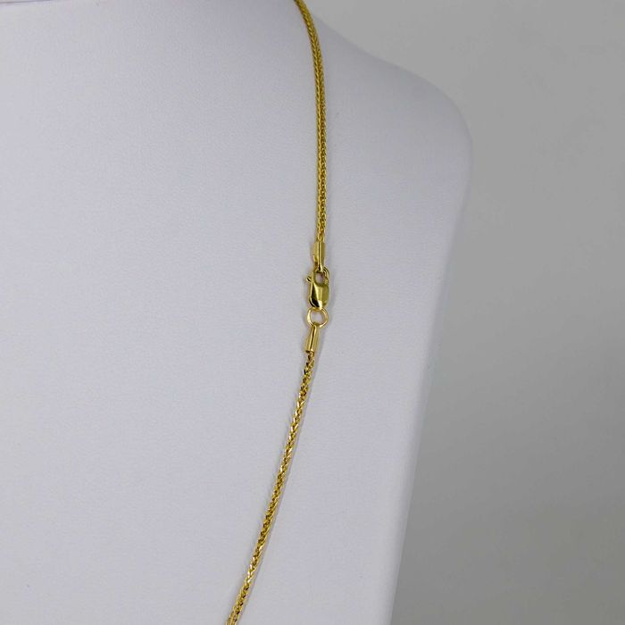 Złoty łańcuszek 585 2,03g 45cm KŁOS diamentowany Nowy WYSYŁKA GRATIS