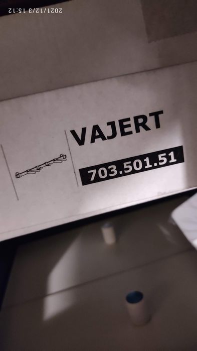 Cabide calha com 4 ganchos ikea vajert