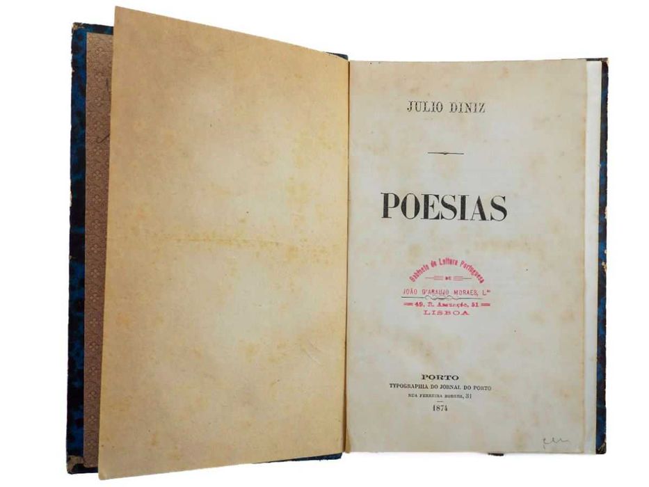 Júlio Diniz (1874) Poesias. Primeira edição
