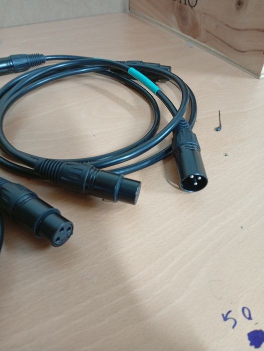 6 Cabos xlr 1m Áudio