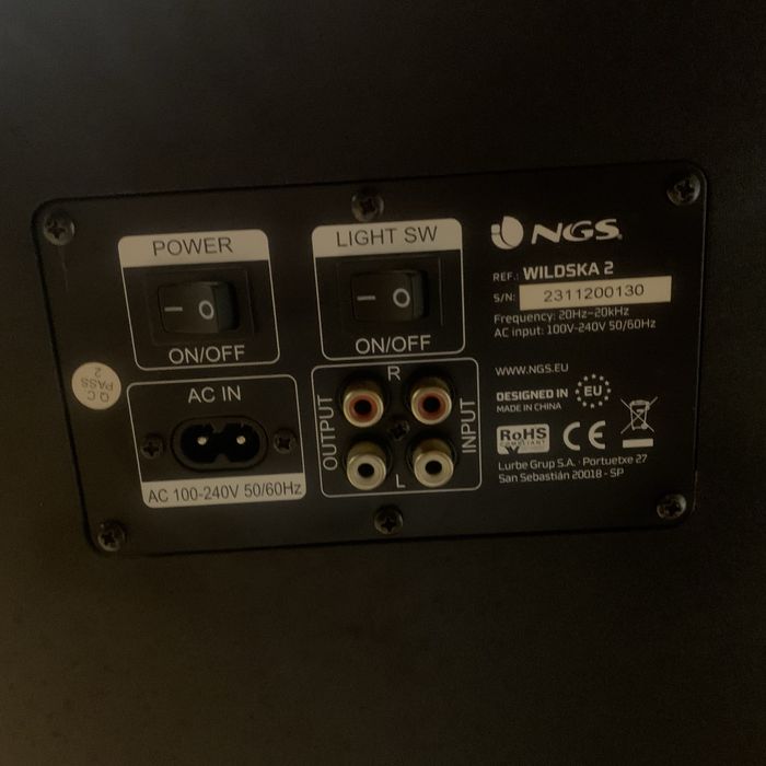 Coluna NGS bluetooth