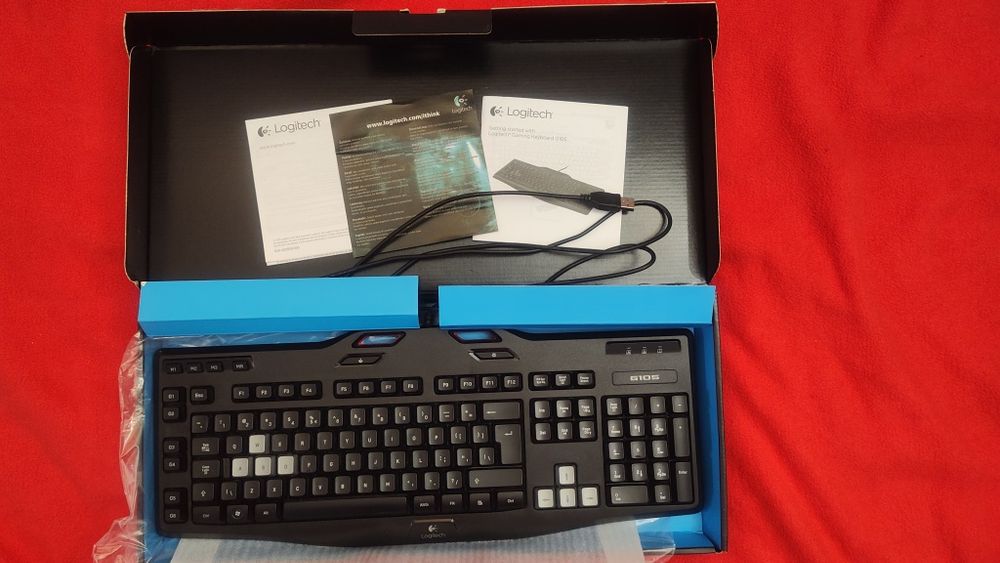 Podswietlana klawiatura gamingowa Logitech G105  programowalne klawisz