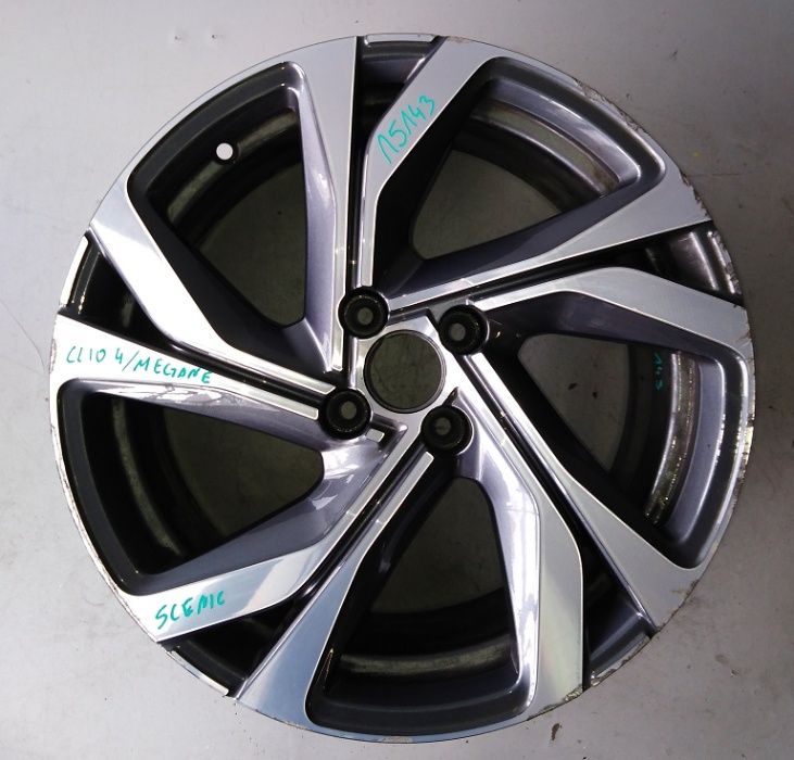 Renault Clio IV Scenic Megane Felga aluminiowa 7.0Jx17, ET-37