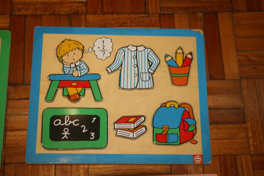 Conjunto 4 Puzzles Madeira da Educa