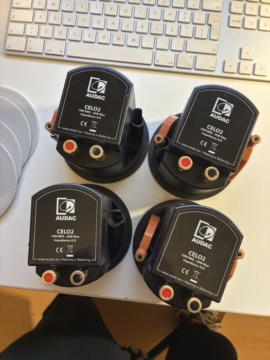 4 Colunas de encastrar AUDAC - CELO2 - Alto-falante de teto