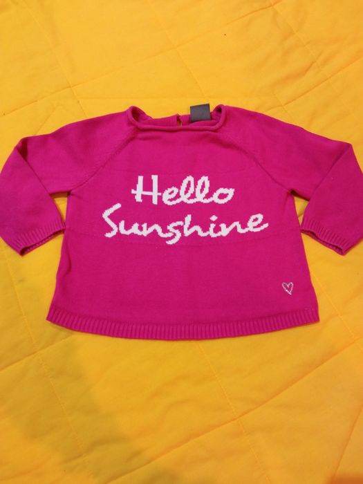 Roupa bebé 9-12 meses - camisola menina Naturaline