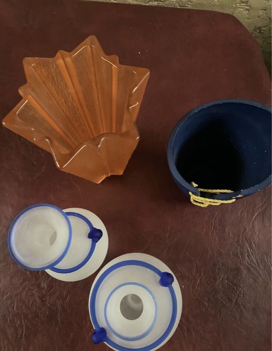 Conjunto de jarras de decoração