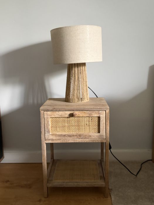 Komplet szafki nocne + lampy BOHO