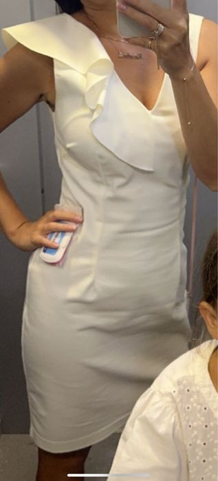 Сукня ефектна (молочного кольору)