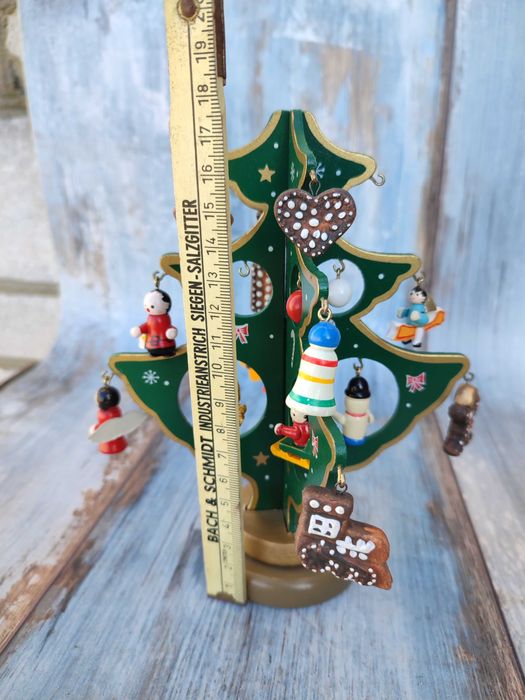 Choinka drewniana - świąteczna - ozdoby - design