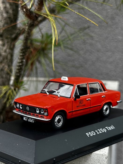 FSO Fiat 125P TAXI-auta PRL,legendy FSO,premium,autka,model