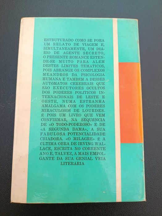 Livro "O Milagre", de Irving Wallace