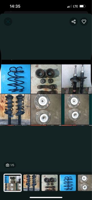 Стойка,пружини Фольксваген Кадди,Пасат