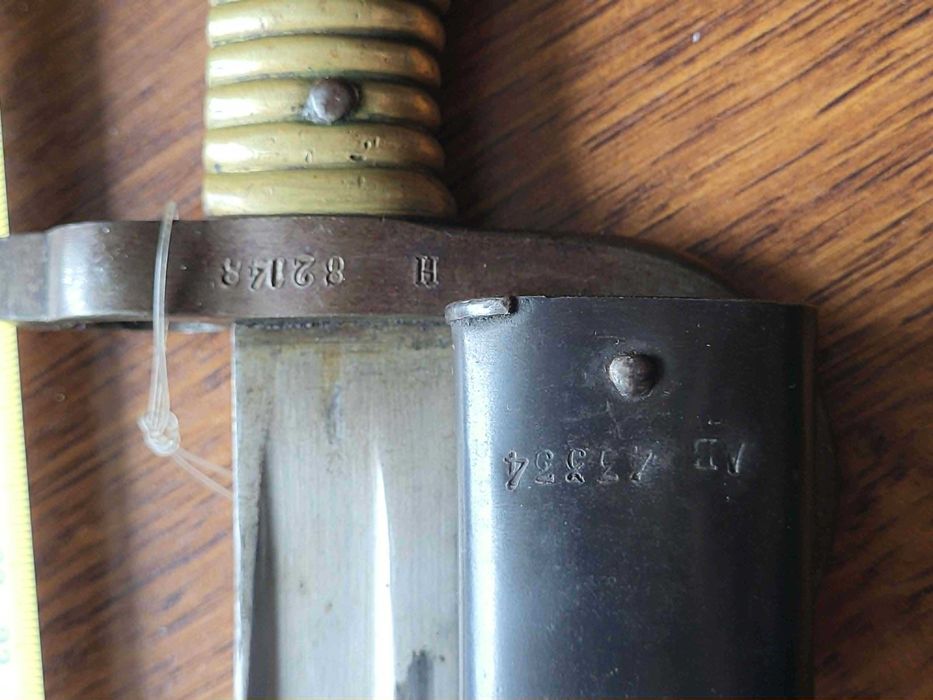 Bagnet Chassepot wz.1866 produkcja Solingen