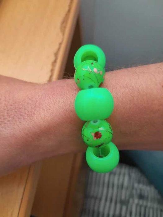 Pulseira em tons de verde