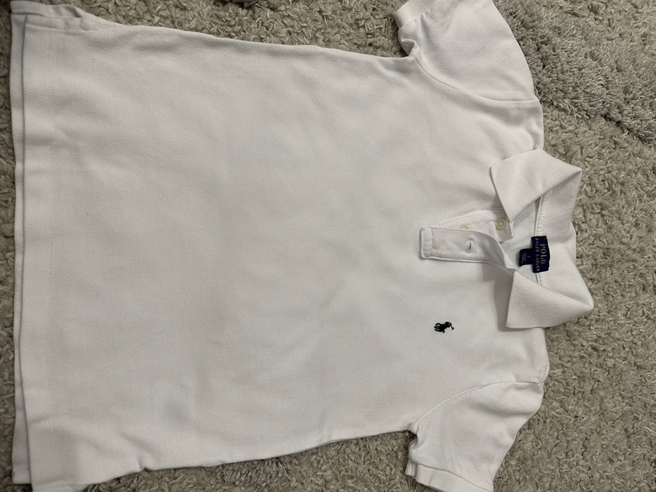 Koszulka Polo Ralph Lauren biała 7 lat