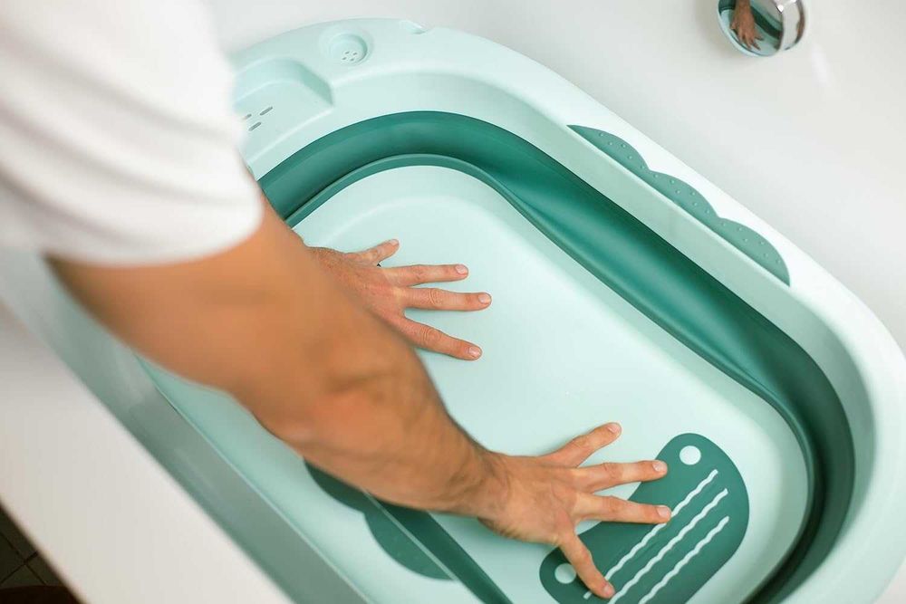 Interbaby Składana wanna wanienka dla dzieci czujnik temperatury