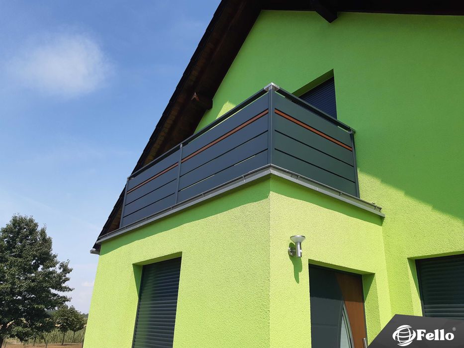 Balustrada SOLID Barierka Nowoczesna taras balkon montaż wysyłka