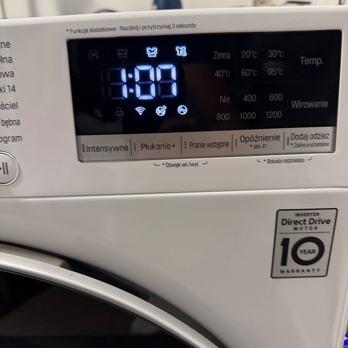 Pralka LG ThinQ 8,5 kg Steam – Direct Drive – IDEALNY STAN