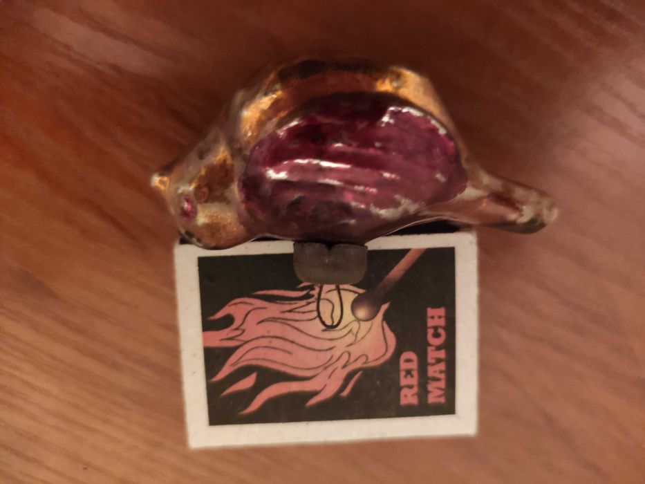 Елочная игрушка птичка раритет винтаж производство СССР