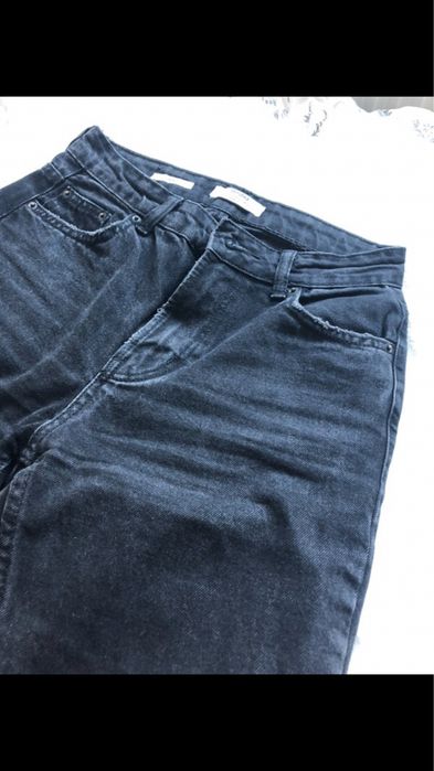 Spodnie dzinsy mom jeans czarny