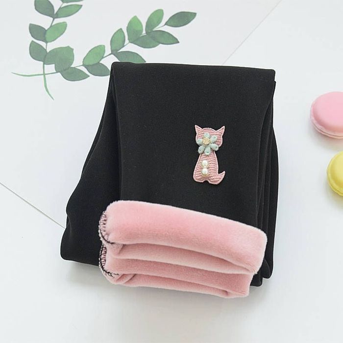 Дитячі теплі лосіни (чорні)