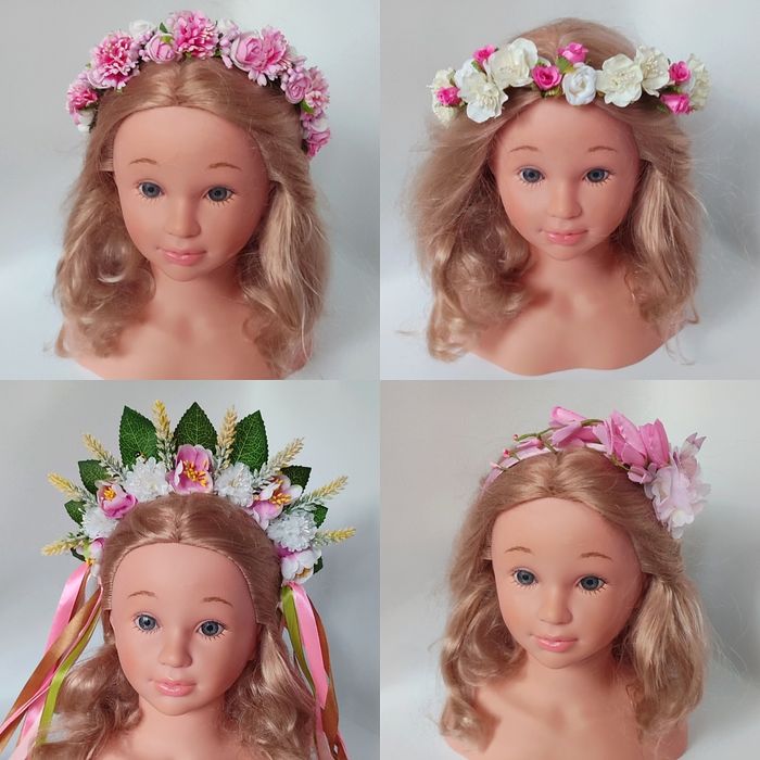 Весняний обруч, весняний віночок, обруч з квітами, святковий обруч