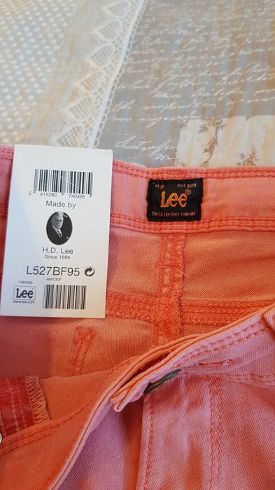 LEE 28/33 Toxey nowe z metka slim fit pomarańczowe