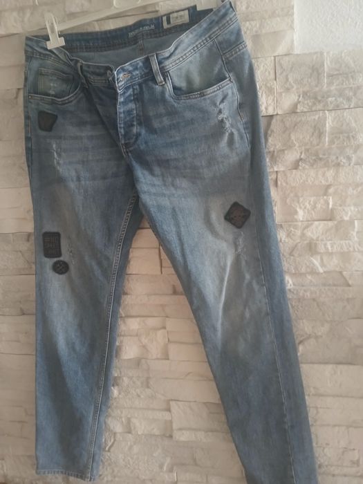 Spodnie jeansowe niebieskie 34/XL