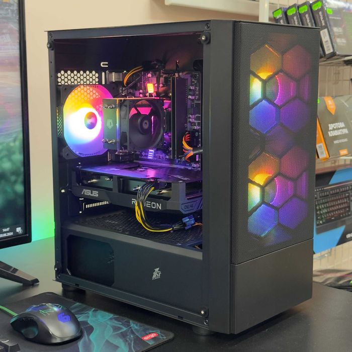 Компютер Новый Ryzen 5 4500, 16GB DDR4, Radeon RX 6600, SSD 512GB m2