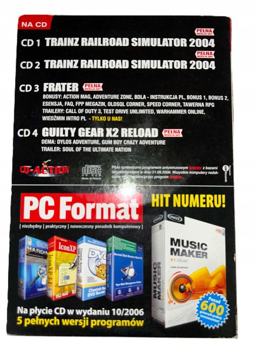 Frater PL + Trainz Railroad Simulator 2004 PL + Guilty Gear X2 Reload