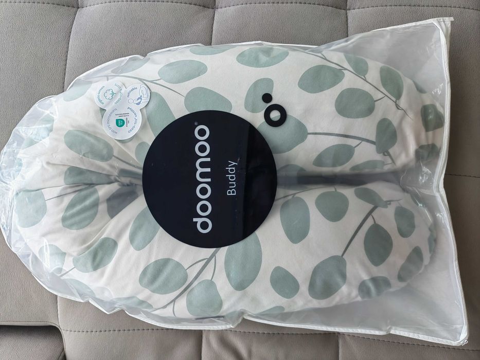Almofada Buddy Doomoo Folhas Aqua Verde
