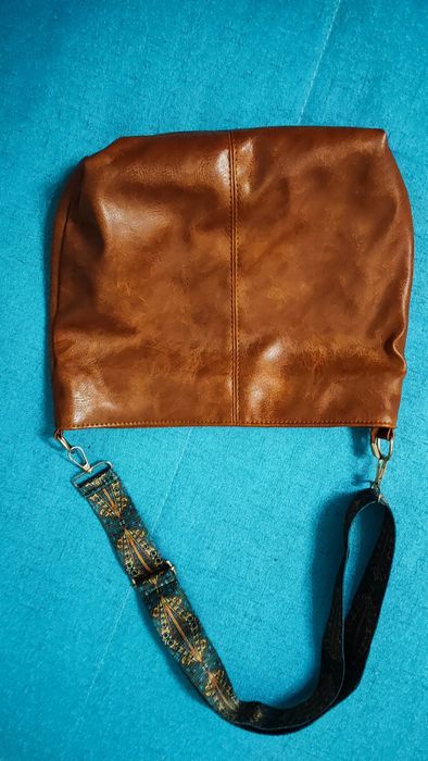 Torebka damska z parcianym paskiem nowa