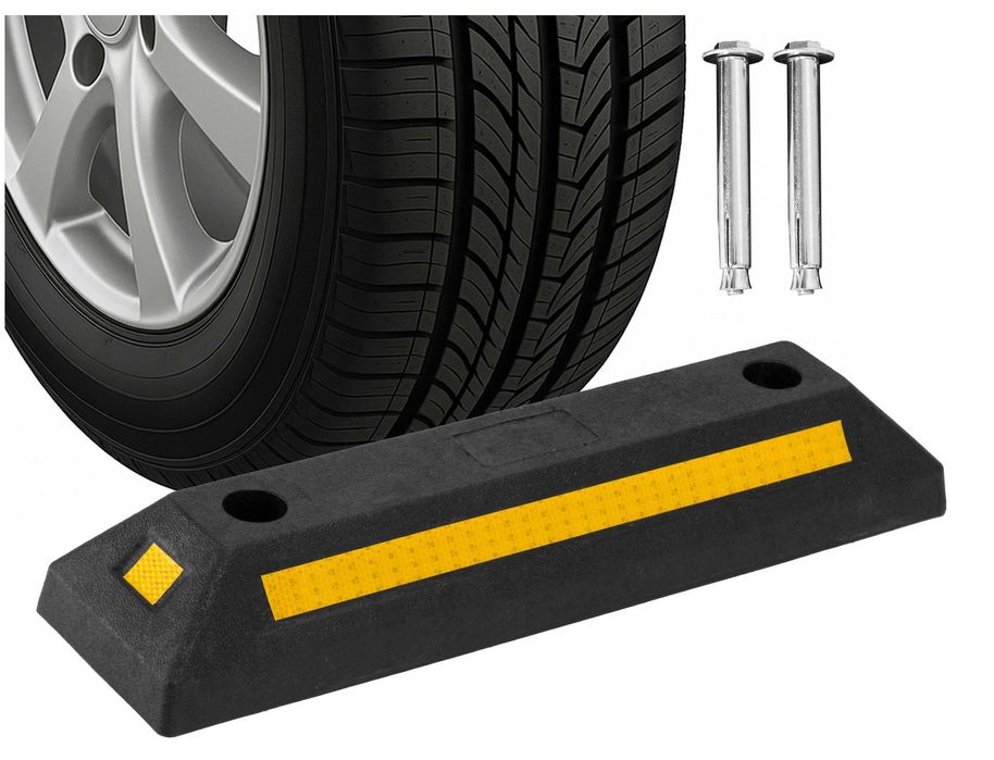 OGRANICZNIK Parkingowy Kół Separator Gumowy Blokada Parkingowa 55 cm