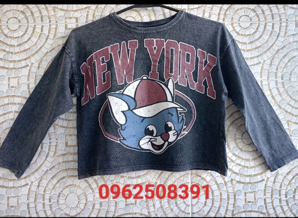 Короткий модний реглан для дівчинки.  Бренд Zarа.