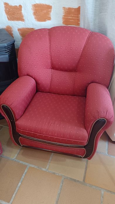 Conjunto sofás com sofá cama