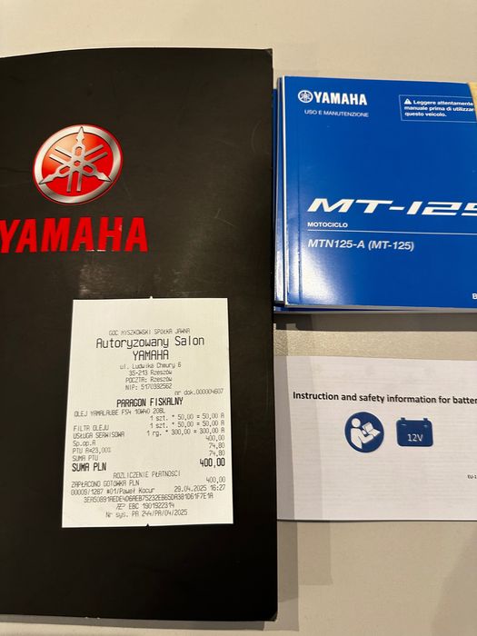 Yamaha mt125 **2025r**