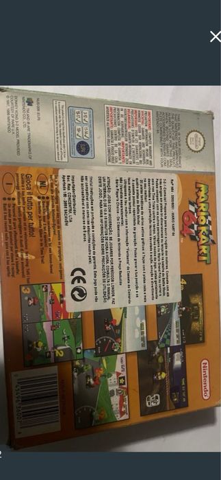 Caixa jogo Nintendo 64 Mario Kart
